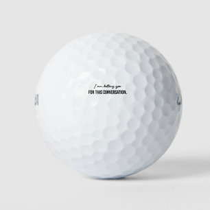 Balles De Golf Je vous facture cette conversation