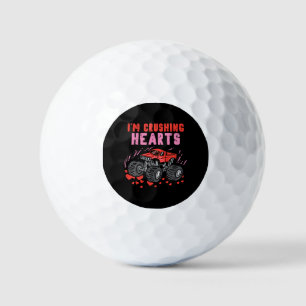 Balles De Golf J'écrase Coeurs Monster Truck Toddler Boys Valenti