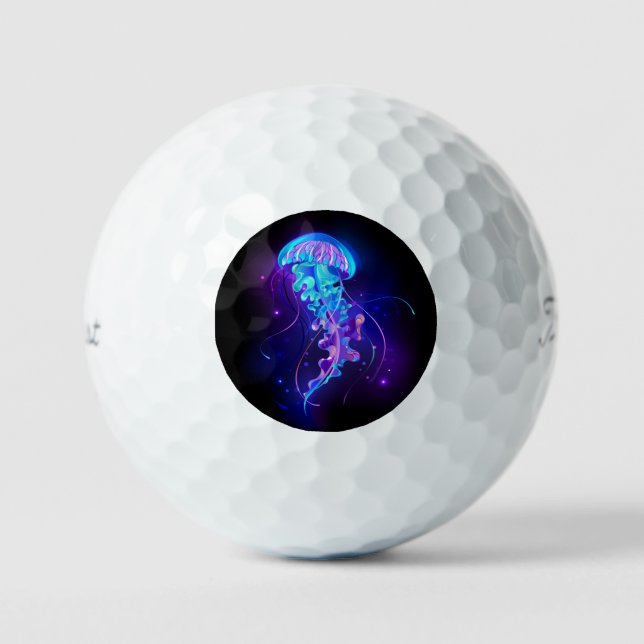 Balles De Golf Jellyfish éclatante couleur (Recto)