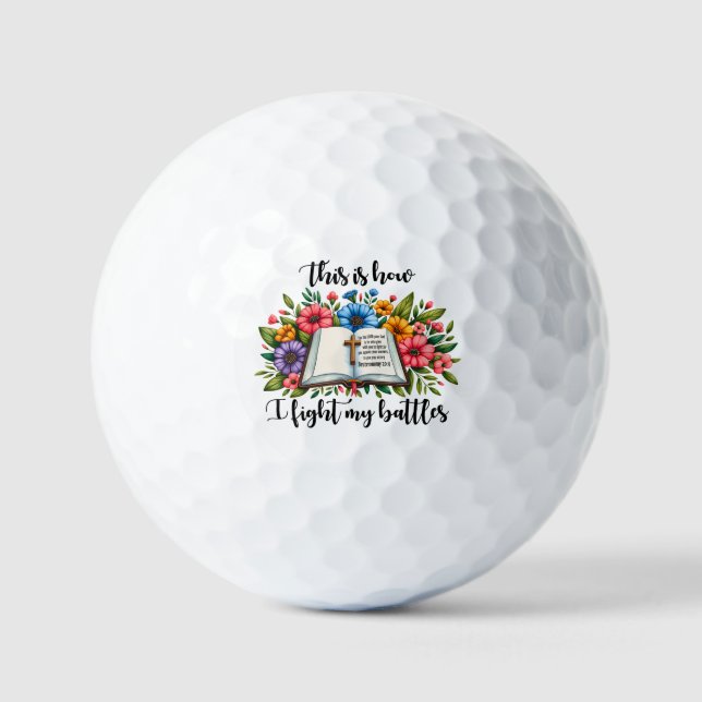 Balles De Golf Jésus sauve toujours Pâques Croix chrétienne print (Recto)