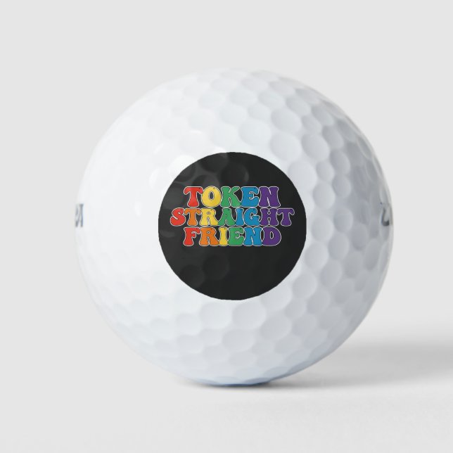 Balles De Golf Jeton super LGBT Pride (Devant)