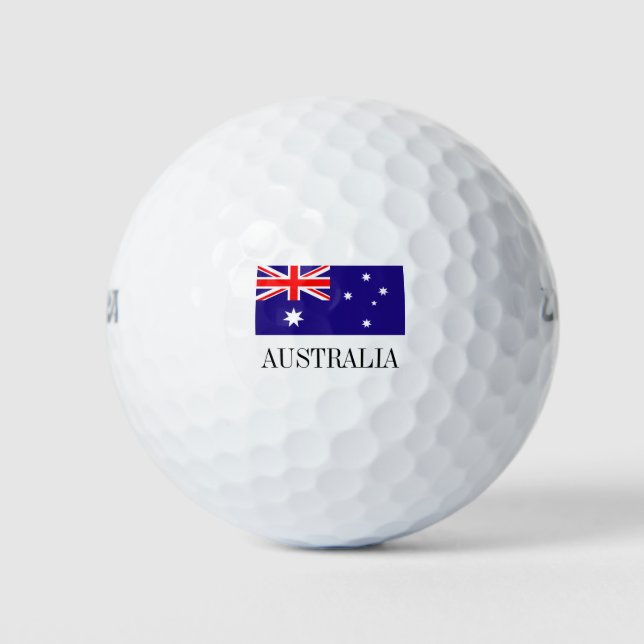 Balles De Golf Jeu de golf drapeau australien | Australie fierté (Devant)