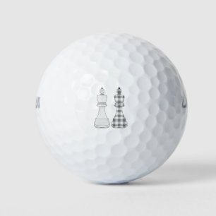 Balles De Golf Jeu Sur Les Échecs