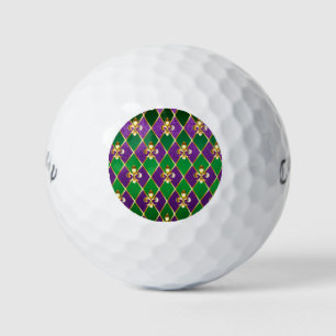 Balles De Golf Jewelry Background Mardi Gras