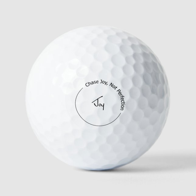 Balles De Golf Joie et non perfection (Recto)