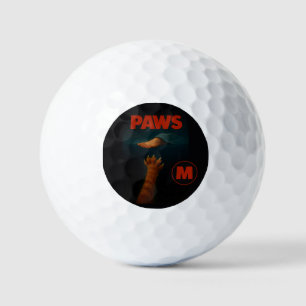 Balles De Golf Joli chat orange tabby contre pied humain 