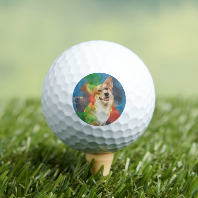 Balles De Golf Joli Corgi. (T-shirt Insitu)