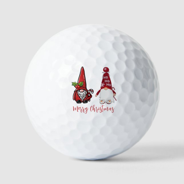 Balles De Golf Joli Noël Classique Personnalisé (Recto)