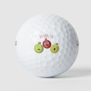 Balles De Golf Joli trio gooseberry chantant dessin animé