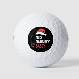 Balles De Golf Jolie liste de Noël coquine et impertinente