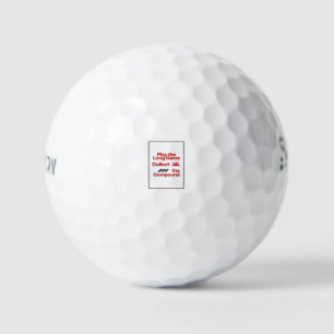 Balles de golf 'Jouer sur le long terme'