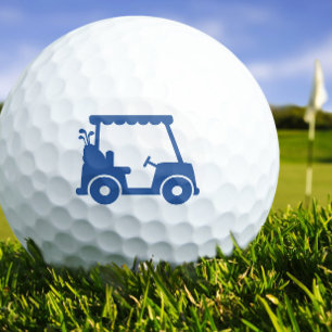 Balles De Golf Joueur de Golf Cart Golf Classique Bleu Sport Cool
