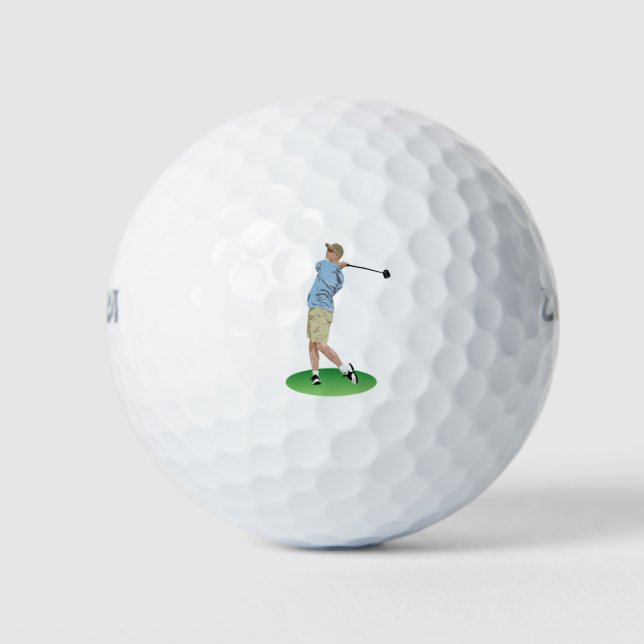 Balles De Golf Joueur de golf masculin (Devant)