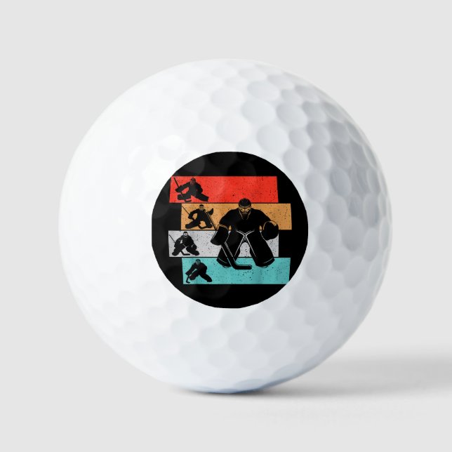 Balles De Golf Joueur de hockey sur glace (Recto)