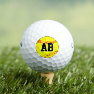 Balles De Golf Joueur de softball / Entraîneur Lettres personnali