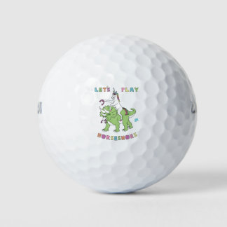 Balles De Golf Jouons à Horseshoes Unicorn équitation Dinosaur