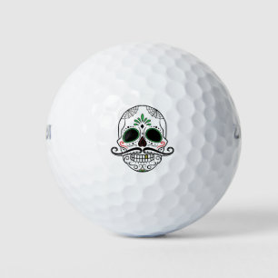 Balles De Golf Jour du crâne de sucre mort