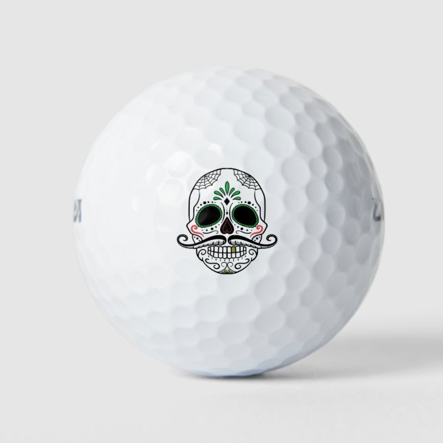 Balles De Golf Jour du crâne de sucre mort (Devant)