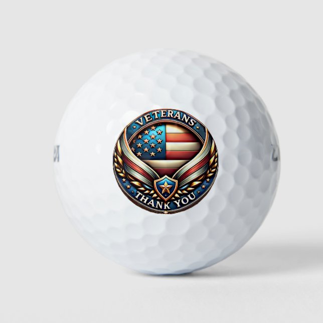 Balles De Golf Jour du Merci des vétérans (Devant)