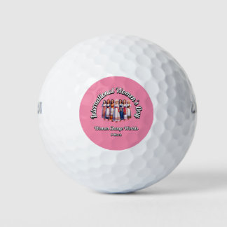 Balles De Golf Journée internationale de la femme. Les Femmes Cha