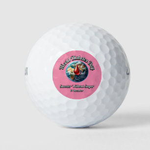 Balles De Golf Journée mondiale du diabète. Doux Sans Sucre.