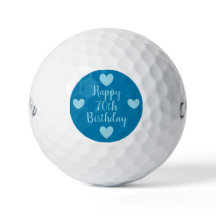 Joyeuses boules de golf à 70e anniversaire