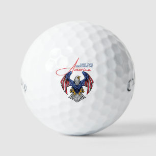 Balles De Golf Joyeux 250ème Jour de l'Indépendance Amérique 1776