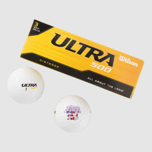Balles De Golf Joyeux 4 juillet avec Fireworks