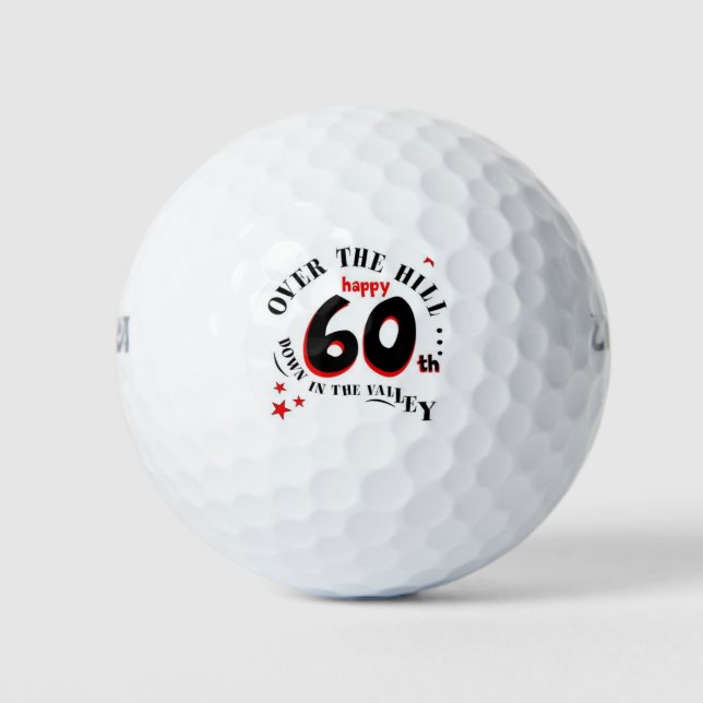 Balles De Golf Joyeux 60e anniversaire (Devant)