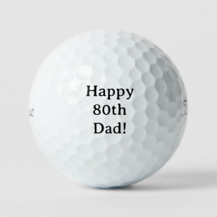 Balles De Golf Joyeux 80e anniversaire papa