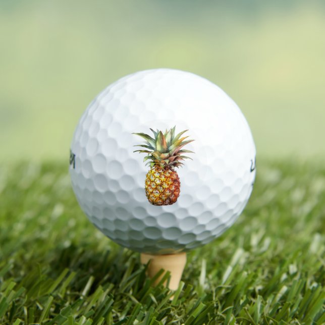 Balles De Golf Joyeux ananas tropical (T-shirt Insitu)