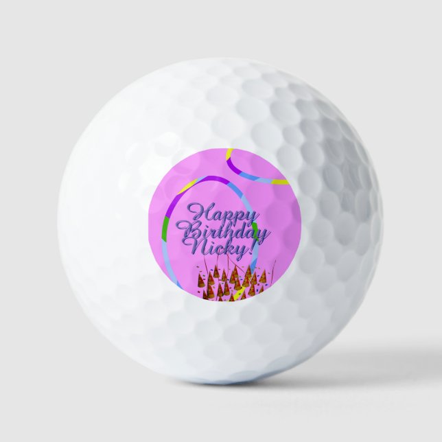 Balles De Golf Joyeux anniversaire (Recto)