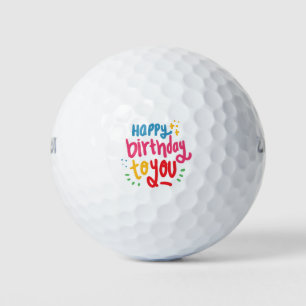 Balles De Golf Joyeux Anniversaire Pour Vous