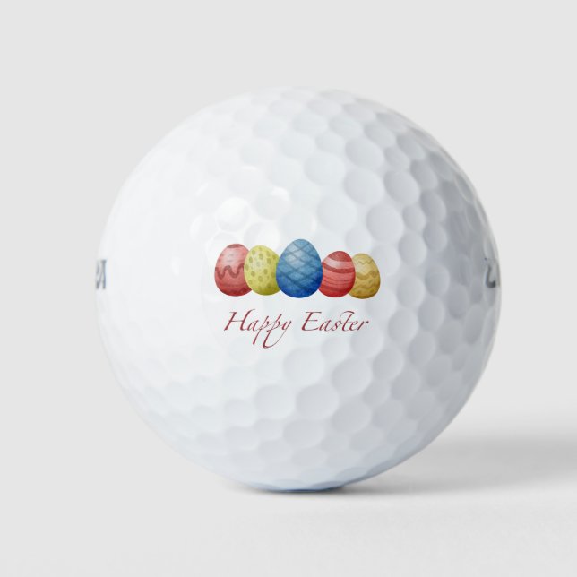 Balles De Golf Joyeux Ballons de golf Oeufs de Pâques - Chick col (Devant)
