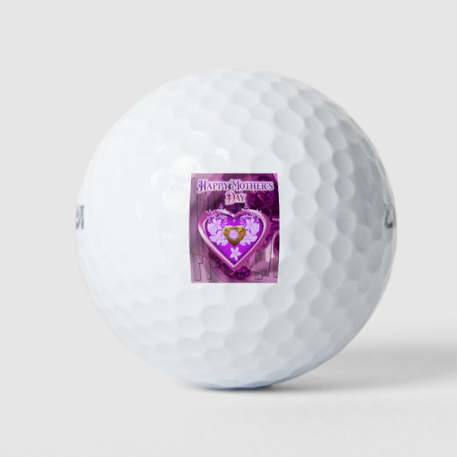 Balles De Golf Joyeux cadeau de la fête des mères (Devant)