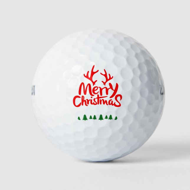 Balles De Golf joyeux cadeau de noël (Devant)