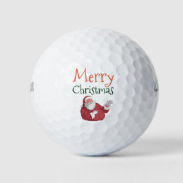 Balles De Golf Joyeux Noël au golfeur avec Père Noël