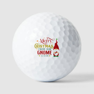 Balles De Golf Joyeux Noël De Notre Gnome À Votre