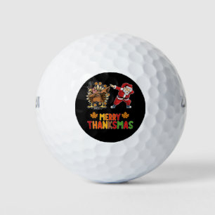 Balles De Golf Joyeux Thanksmas Thanksgiving automne Noël saison