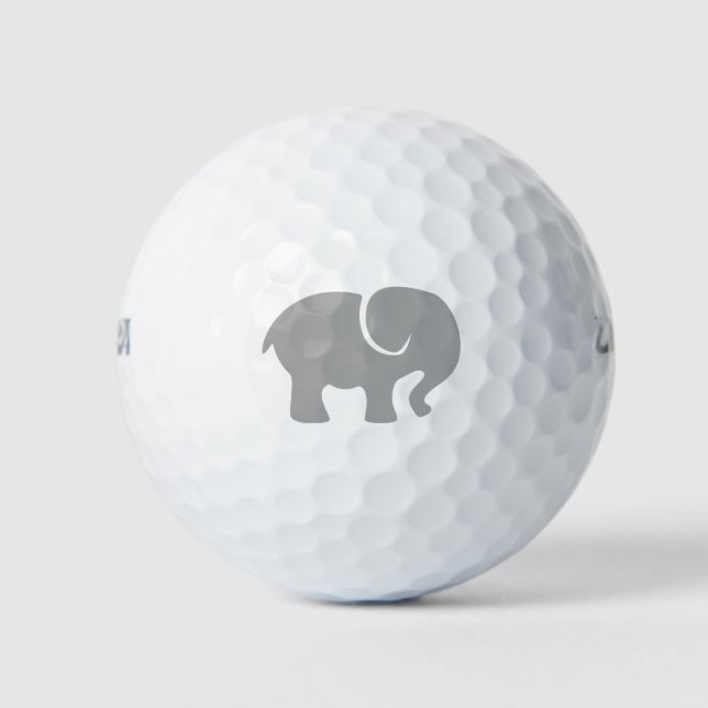 Balles De Golf Juste un éléphant gris (Devant)
