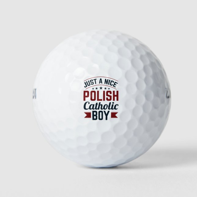 Balles De Golf Juste un gentil garçon catholique polonais (Devant)
