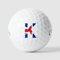 K Monogramme superposé sur Union Jack Flag css gbc