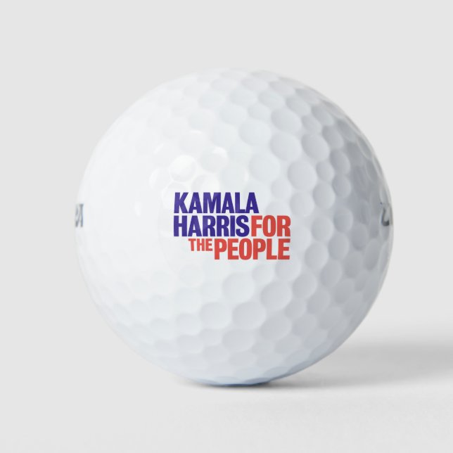 Balles De Golf Kamala Harris pour le président 2024 (Devant)