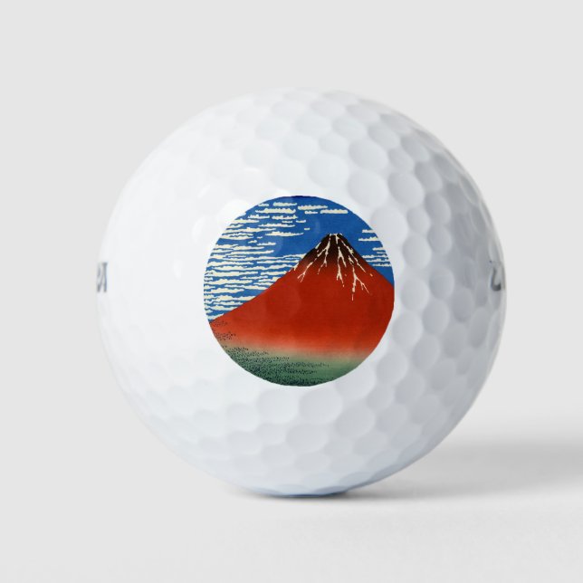 Balles De Golf Katsushika Hokusai - Vent Fin, Matin Clair (Devant)