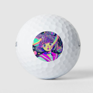Balles De Golf Kawaii Anime Girl Golf Balls