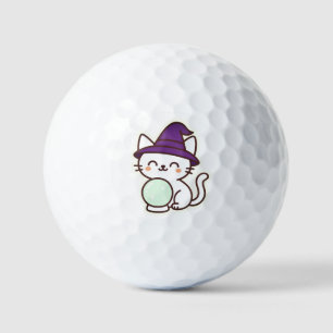 Balles De Golf Kawaii Halloween Chat - Magique & Adorable Éffraya