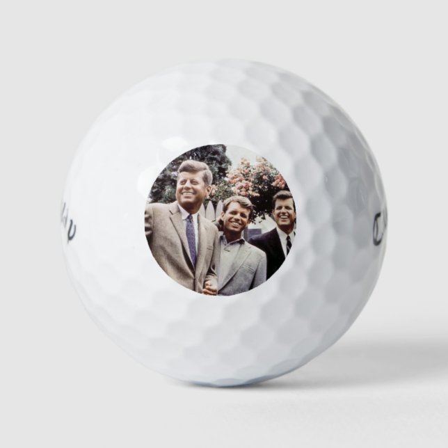 Balles De Golf Kennedy Brothers, président John, Robert & Ted (Devant)