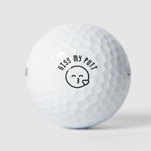Balles De Golf Kiss My Putt - Funny Golf Pun