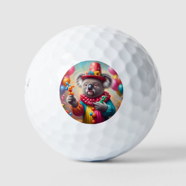 Balles De Golf Koala Clown (Devant)