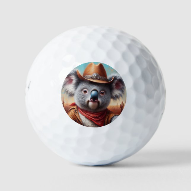 Balles De Golf Koala Cowboy (Devant)